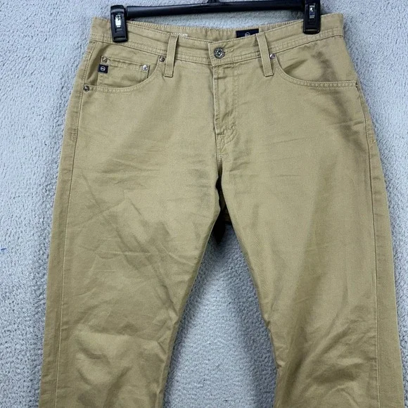 AG Adriano Goldschmied The Graduate Jeans Straight Mens 32R Tan Tailoredd Leg